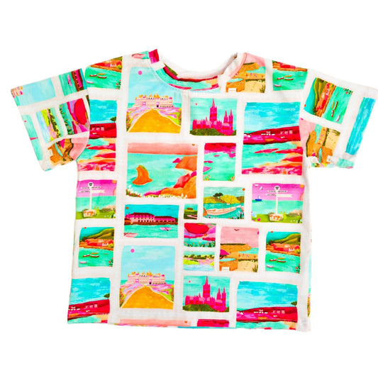 Oversized T-Shirt - Cornish Stamps